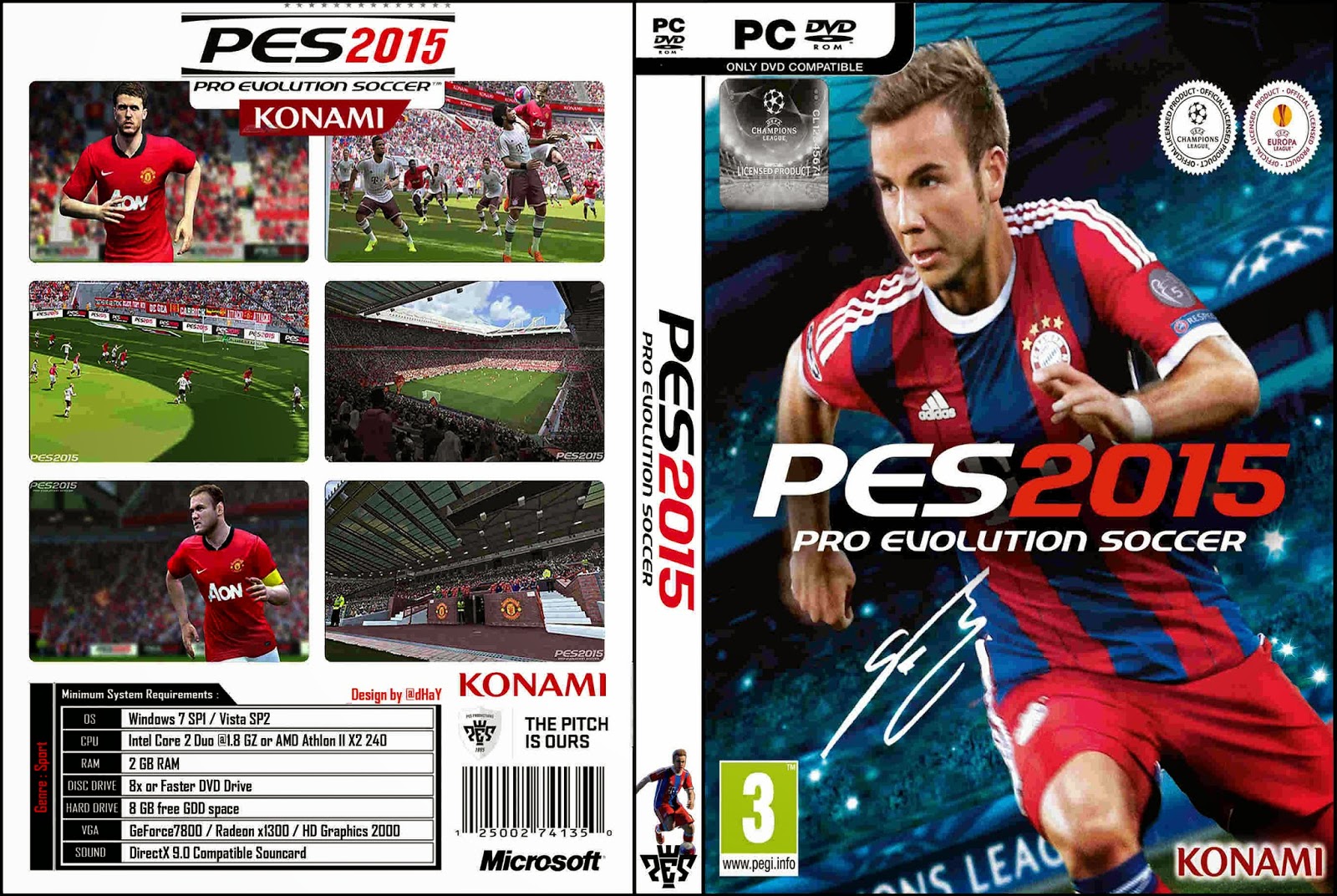 Pro Evolution Soccer 2015 - Capa PC Game